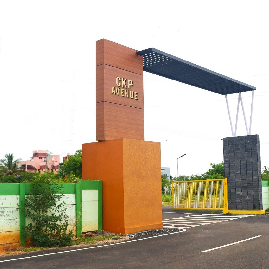 Landscaped Entrance CKP Avenue Extension Panjapur Trichy