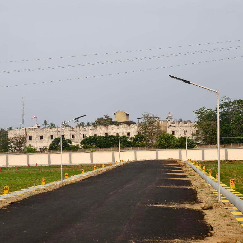 Panjapur CKP Avenu Extension 30 Feet crossroad and solar street lite